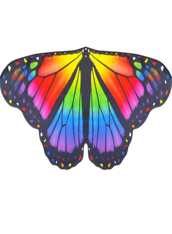 D.Q.Z Toddler Butterfly-Wings-Costume for Girls Princess Dress-Up Clothes, Spring Bug Toys for Kids Birthday Party Gifts Idea (Rainbow) - Image 2